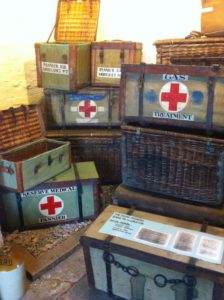 Basket Museum display including Red Cross baskets