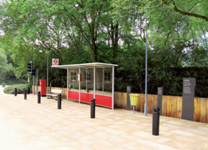 Bus stop at the David Mellor Design Museum